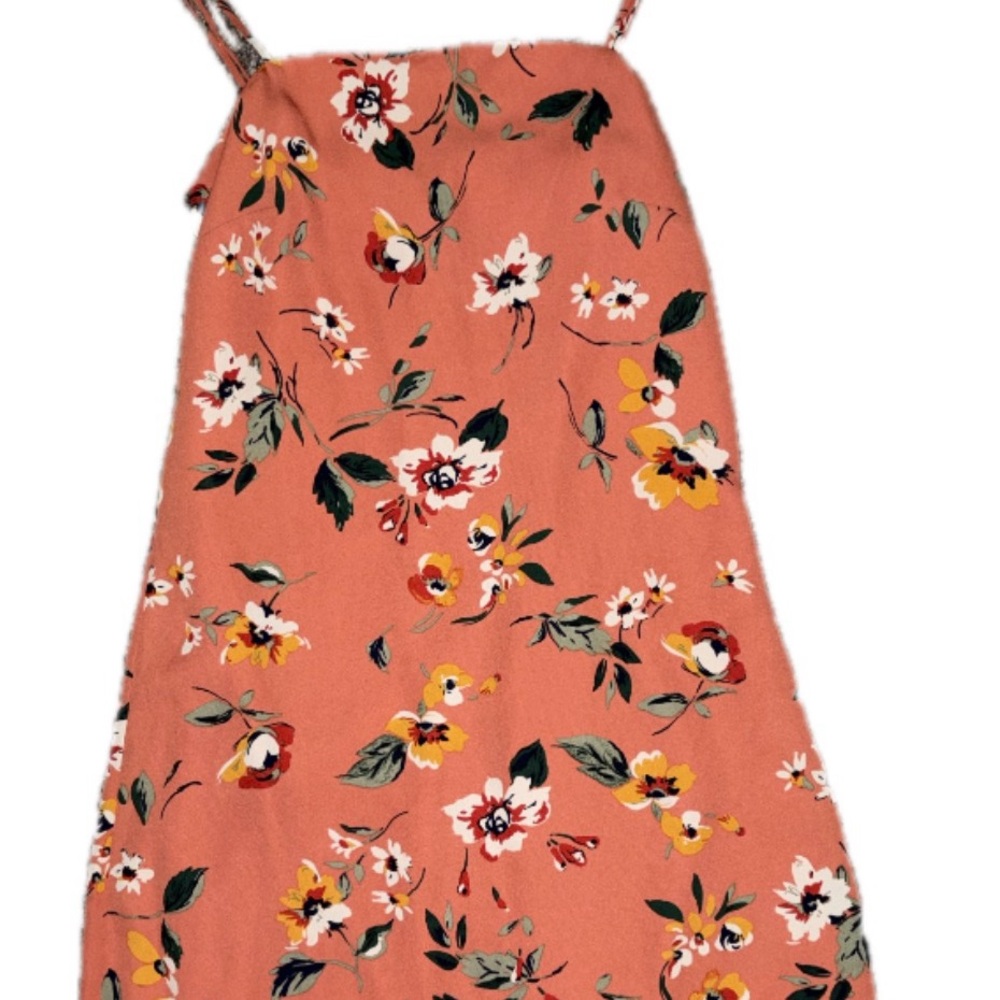 Trixxi Coral Spaghetti Strap Dress